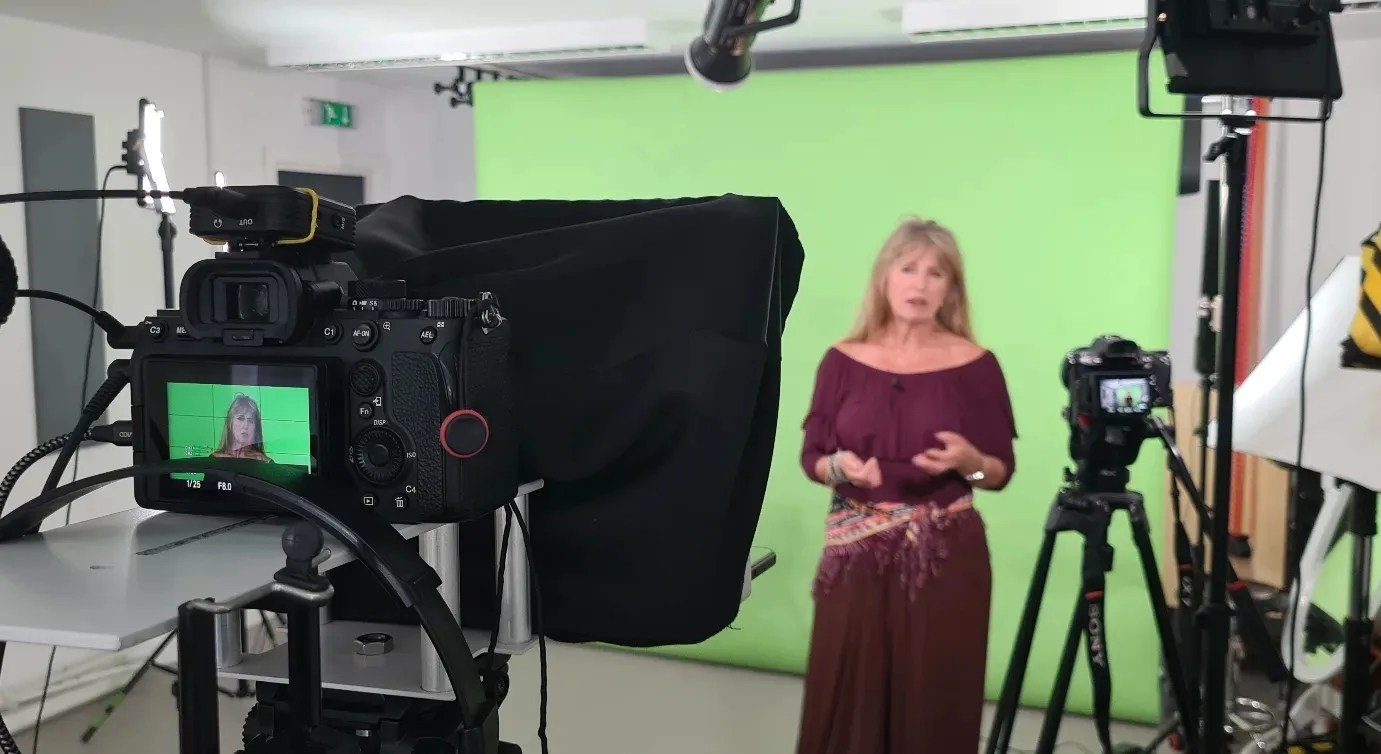 studio teleprompter filming studio preston videographer