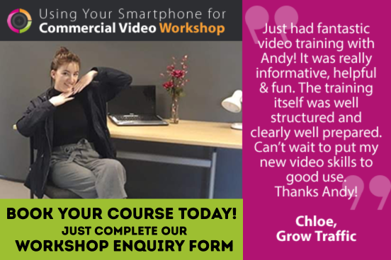 Book Your smartphone filming workshop today